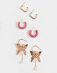 FULL TILT 3 Piece Hoop & Butterfly Earring Set image number 1
