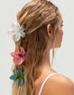 FULL TILT 3 Pack Hibiscus Floral Claw Clips image number 3
