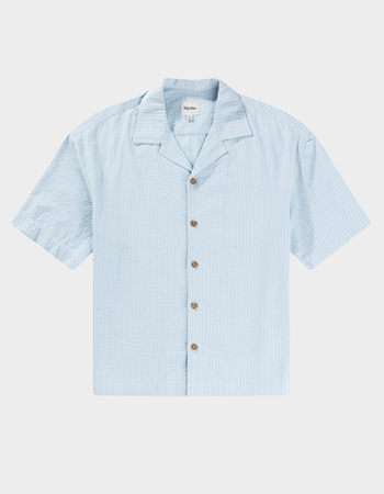 RHYTHM Relaxed Check Mens Button Up Shirt Primary Image