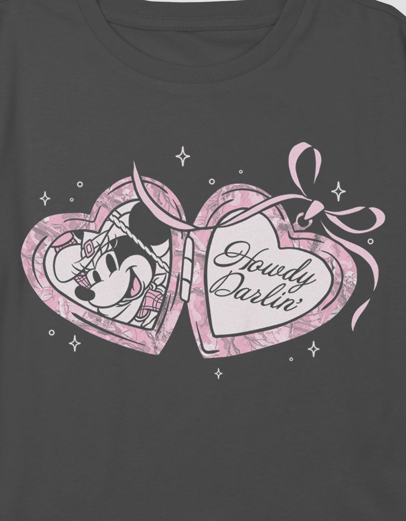 DISNEY Cowgirl Minnie Locket Girls Crop Tee image number 1