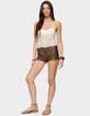 EDIKTED Amarie Sheer Lace Halter Top image number 4