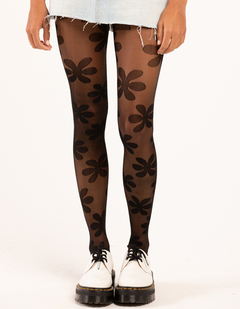 FULL TILT Floral Tights image number 0