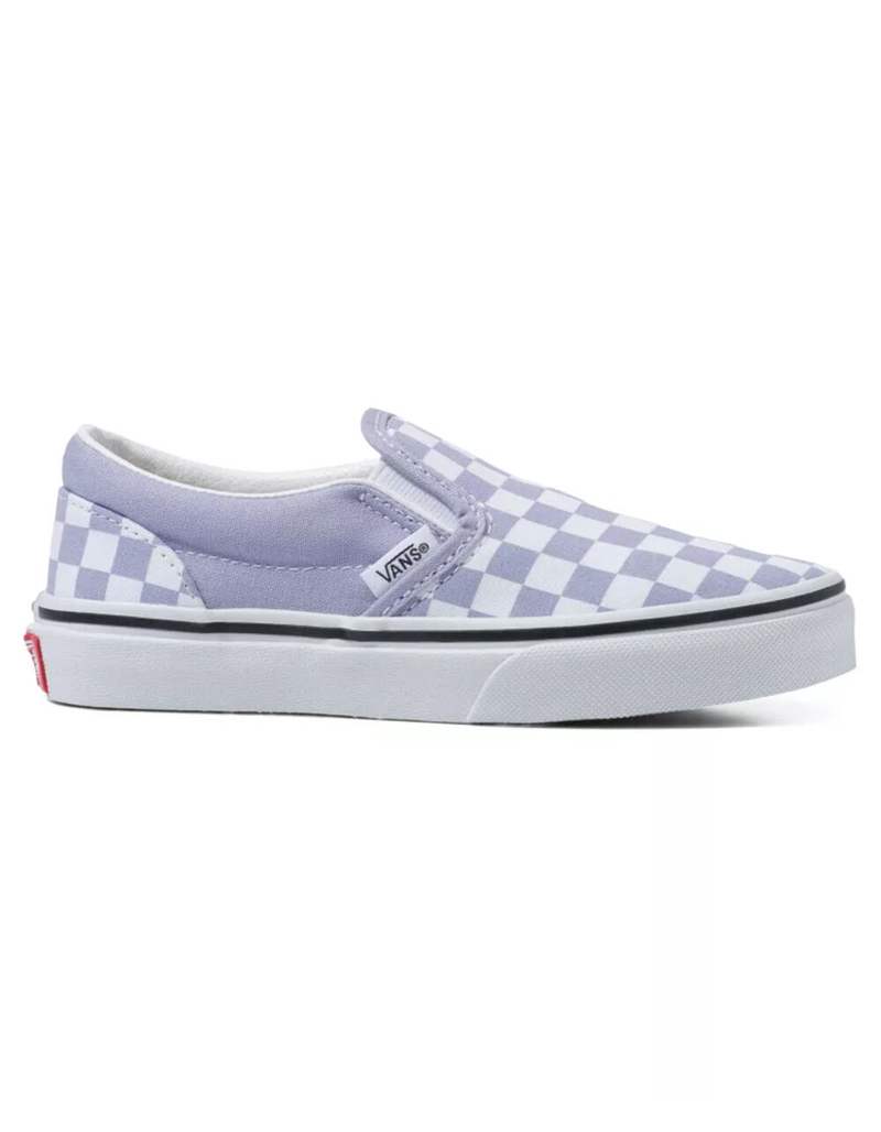 VANS Checkerboard Girls Classic Slip-on Shoes image number 1