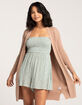 POOF Waffle Stitch Duster Womens Cardigan image number 1