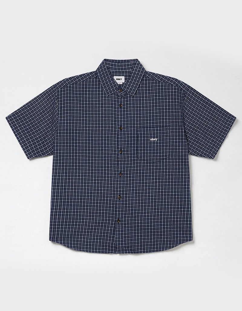 OBEY Bigwig Ian Mens Button Up Shirt image number 0