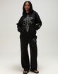 FULL TILT Rhinestone Cross Womens Hoodie image number 5