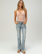 WEST OF MELROSE Womens Lace Halter Top image number 4