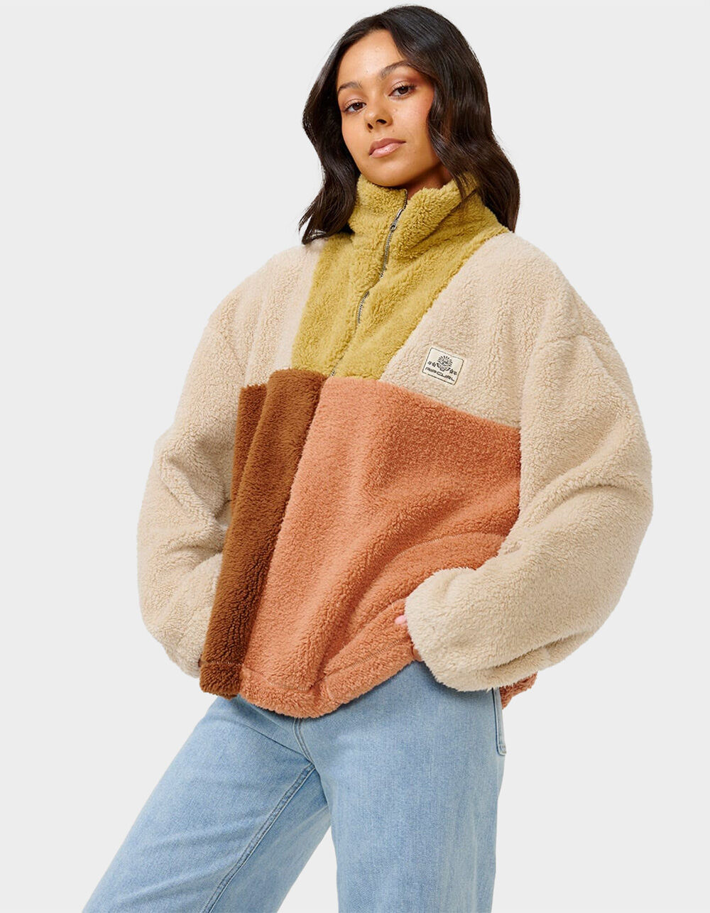 ㉑マルチカラーブロックフリース JUNIORカラーブロックフリースジャケット | LACOSTE/ラコステ