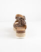 SODA Topic Cheetah Womens Espadrille Flatform Sandals image number 4