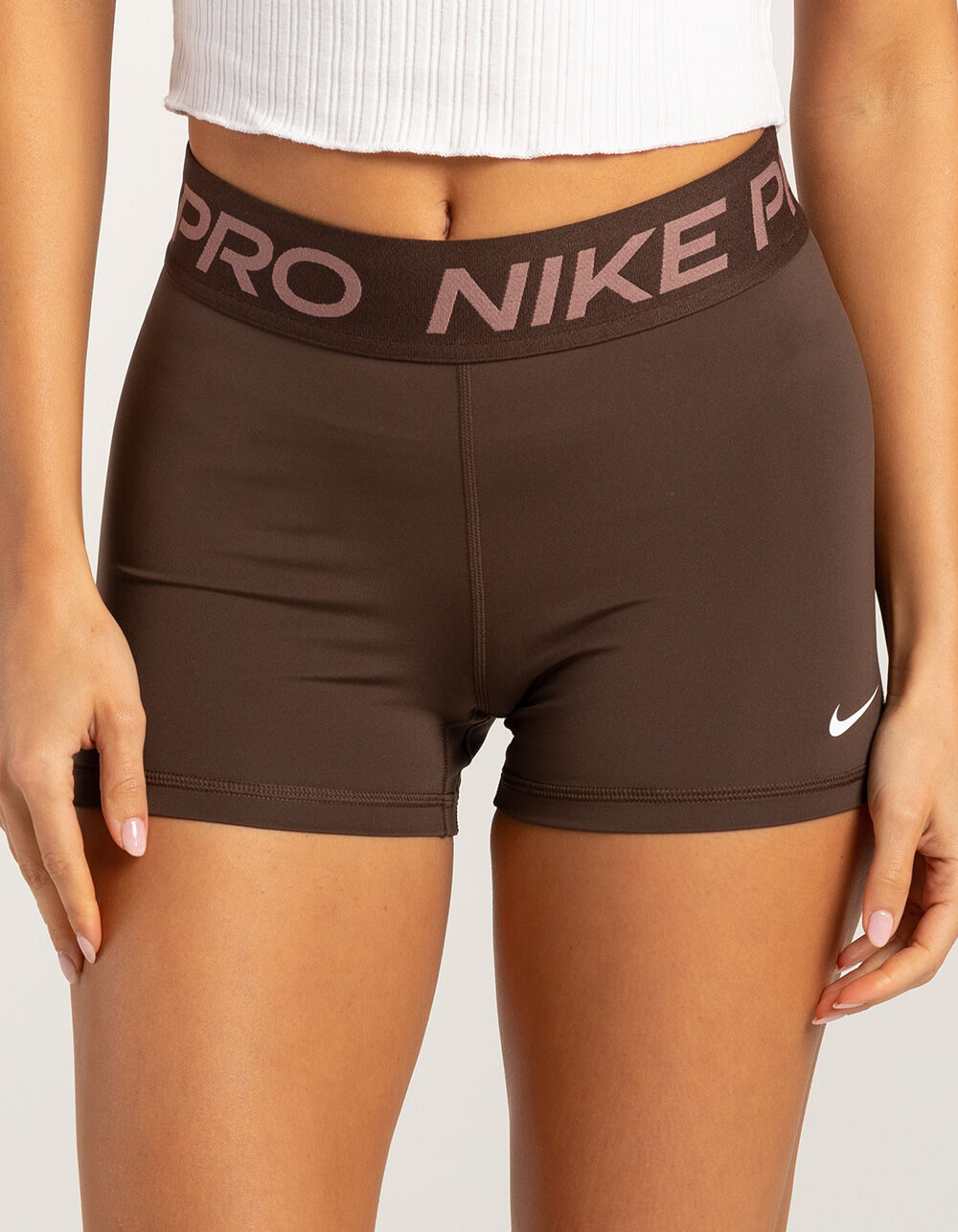 brown nike shorts womens