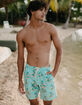 BLUE CROWN Island Fade Mens 7" Swim Shorts image number 1