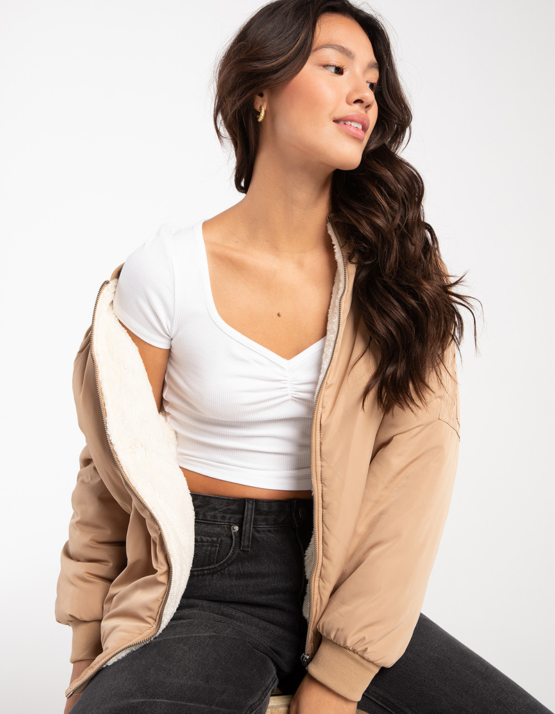 RSQ Womens Bomber Jacket image number 4