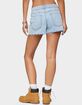 EDIKTED Milla Low Rise Denim Shorts image number 3