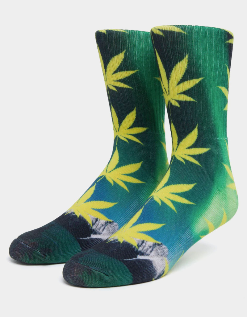 HUF Digital Nature Plantlife Mens Crew Socks image number 0