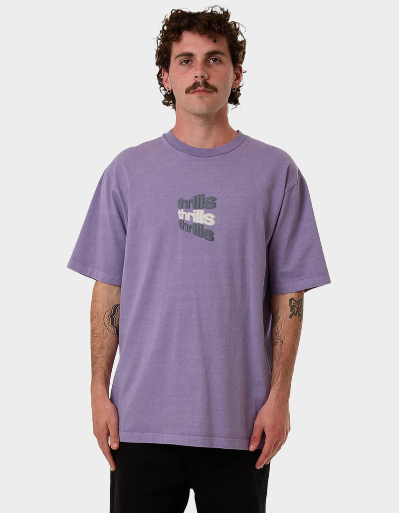 THRILLS Relax Your Eyes Mens Oversized Tee image number 0