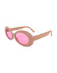 LONDON MOLE Nifty Matte Soft Pink Sunglasses image number 1