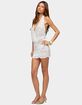 EDIKTED Evara Backless Crochet Mini Dress image number 2