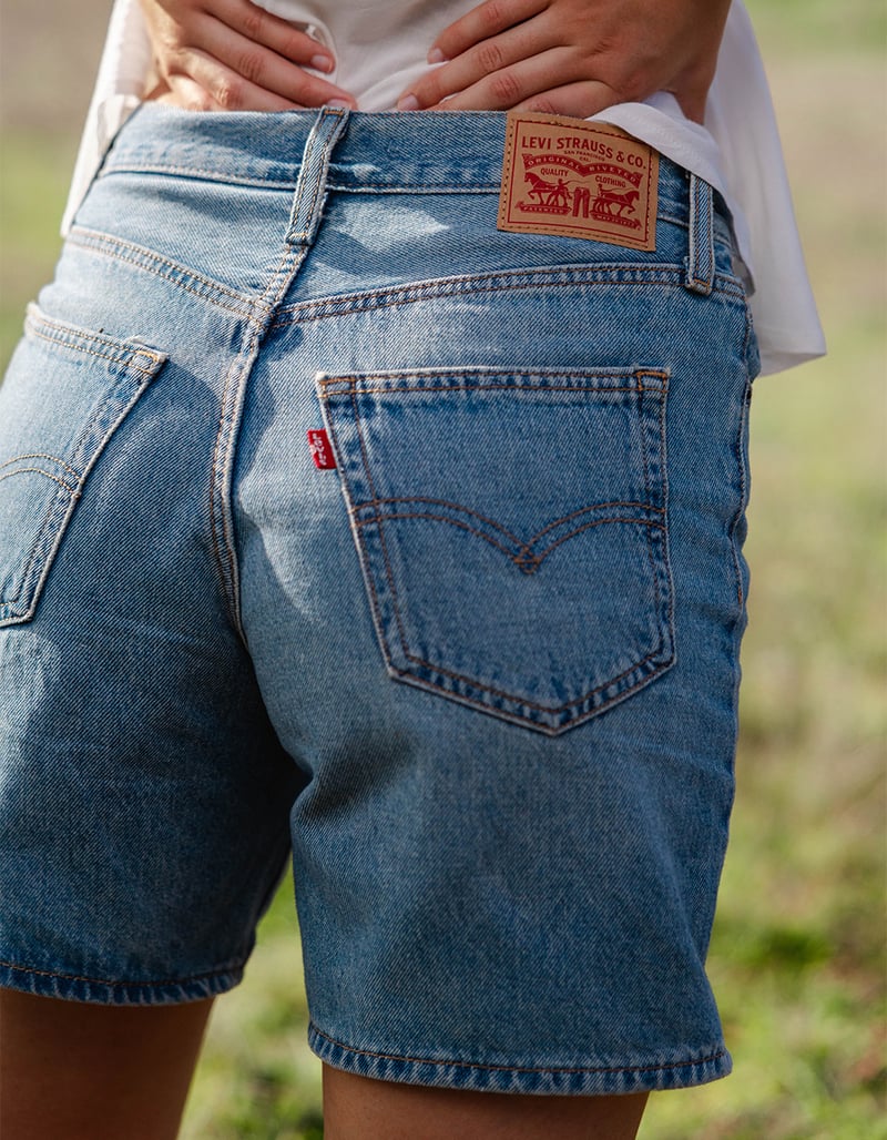 LEVI'S '94 Baggy Mid Thigh Womens Denim Shorts - Study Group image number 0