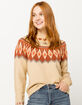 SKY AND SPARROW Fair Isle Womens Sweater image number 2