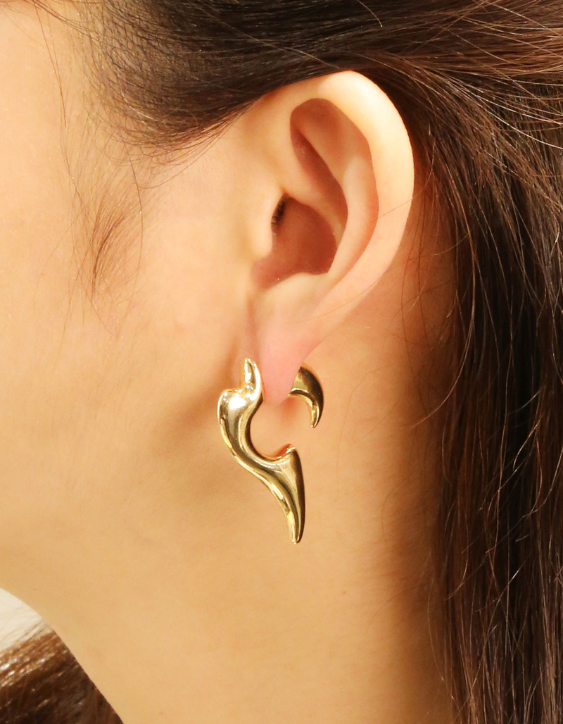 DO EVERYTHING IN LOVE Gold Dipped Angel Wings Post Earrings image number 0