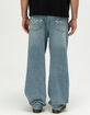 RSQ Mens Baggy Embroidered Jeans image number 4