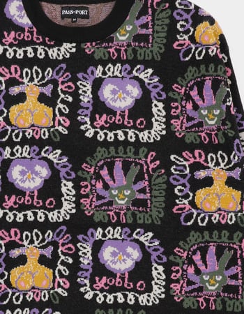 PASS~PORT Faces Mens Sweater Alternative Image