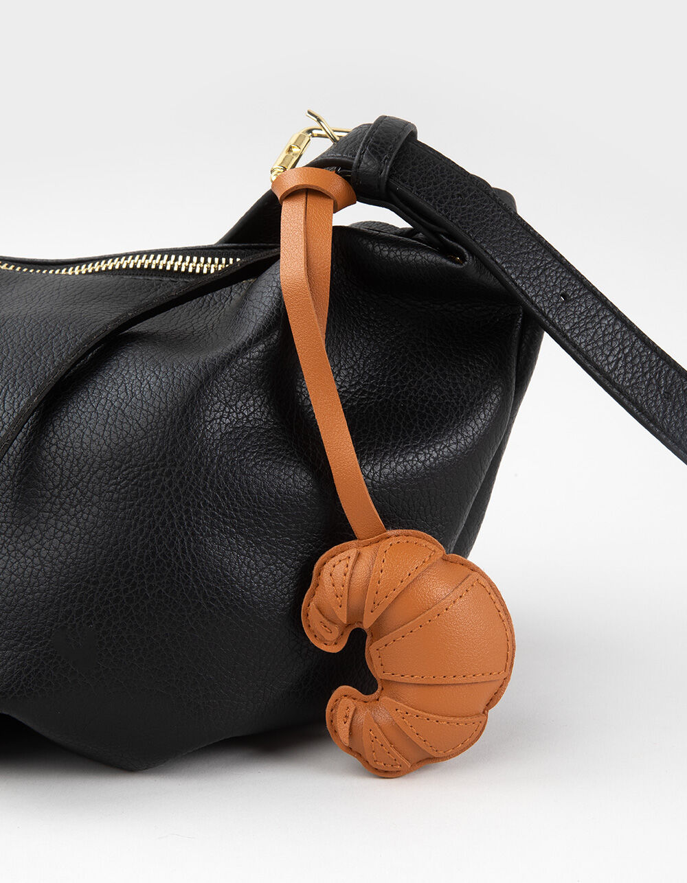 FULL TILT Croissant Faux Leather Bag Charm - BROWN - ONE SIZE | Tillys