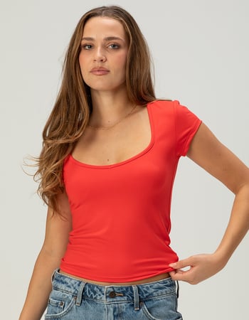 TILLYS Butter Soft Womens Sweetheart Tee Primary Image