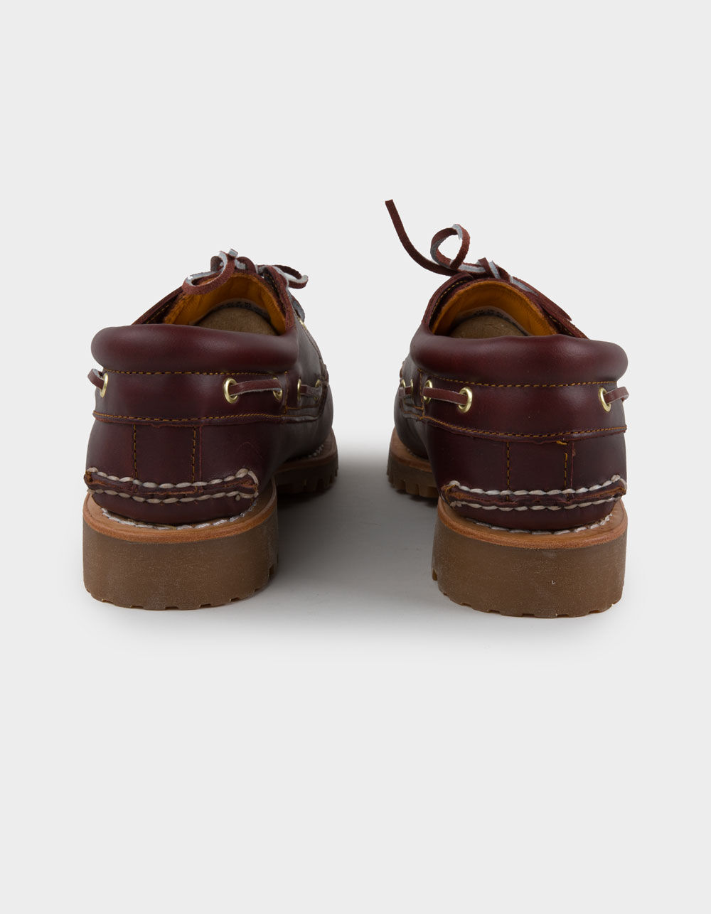 TIMBERLAND Authentics Mens 3-Eye Boat Shoes - BURGUNDY | Tillys