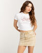 GUESS ORIGINALS Aged-Denim Womens Mini Skirt image number 1