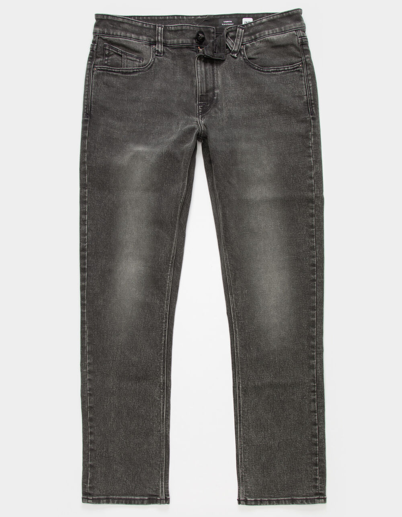 VOLCOM Vorta Mens Gray Slim Straight Jeans image number 0