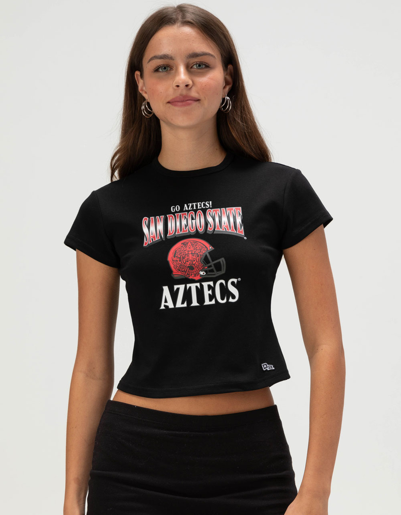 HYPE AND VICE San Diego State University Womens Baby Tee image number 0