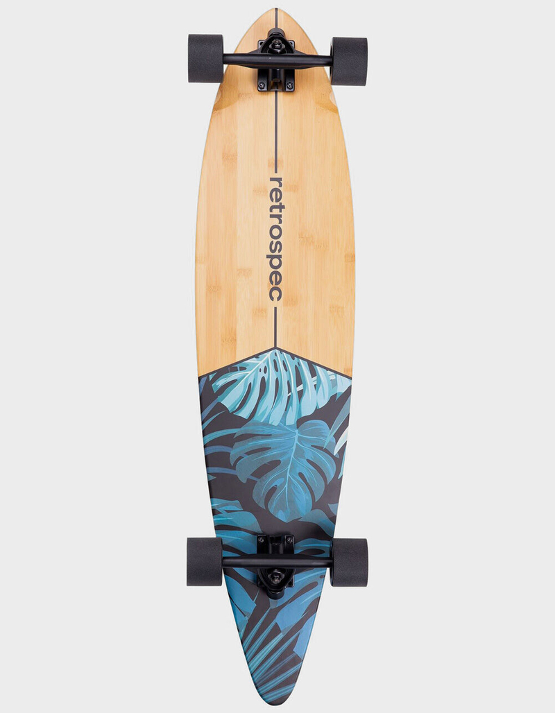 RETROSPEC Zed Dark Tropics 41" Pintail Longboard Skateboard image number 0