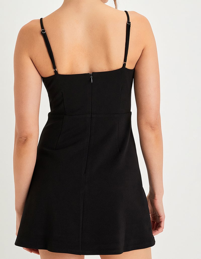 LULUS Bow Womens Dress BLACK Tillys