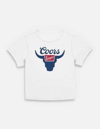 COORS Banquet Bull Womens Baby Tee Primary Image