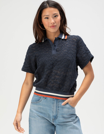 BRIXTON Retro Mesh Womens Polo Shirt Primary Image