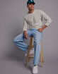 RSQ Mens Baggy Light Wash Denim Jeans image number 6