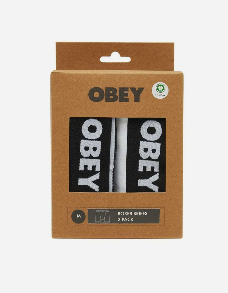 OBEY Established Work Mens Boxer Briefs 2 Pack image number 1