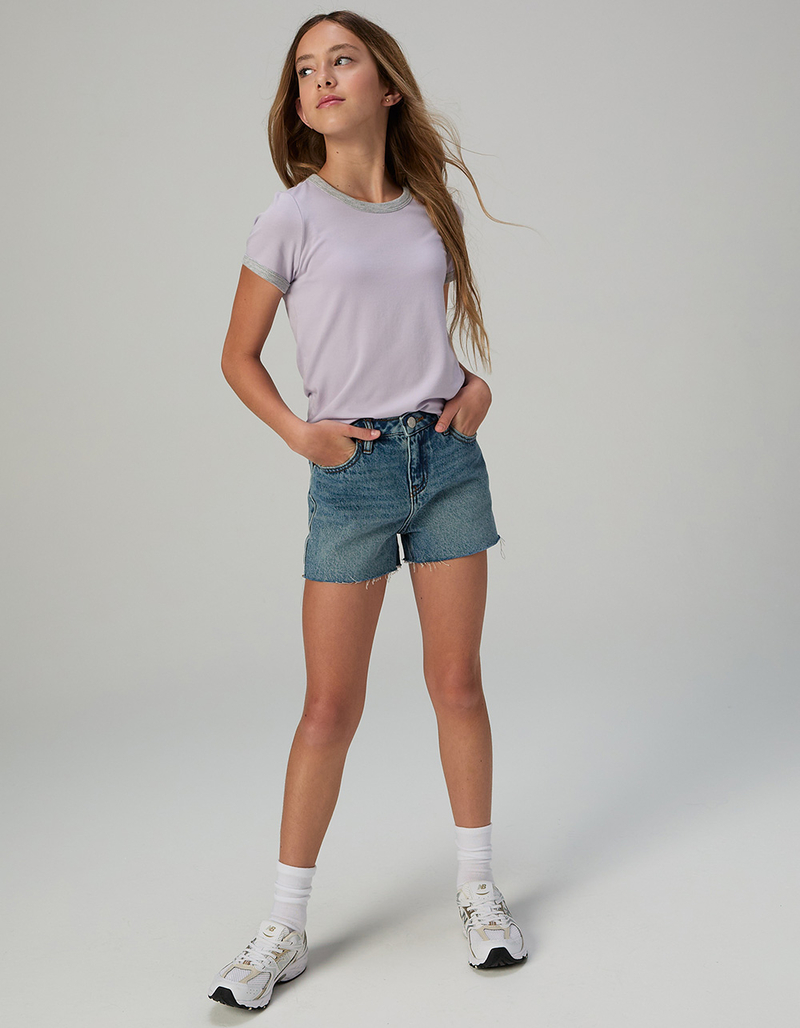 RSQ Girls Vintage High Rise Shorts image number 3