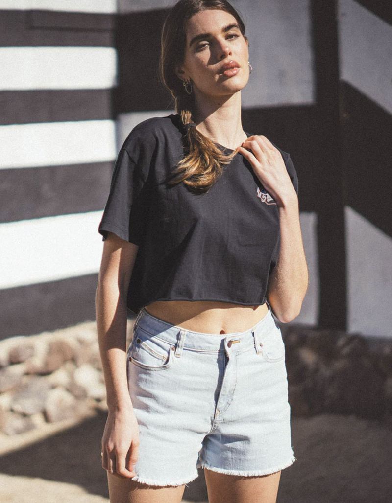 VOLCOM Just A Trim Womens Crop Tee image number 3