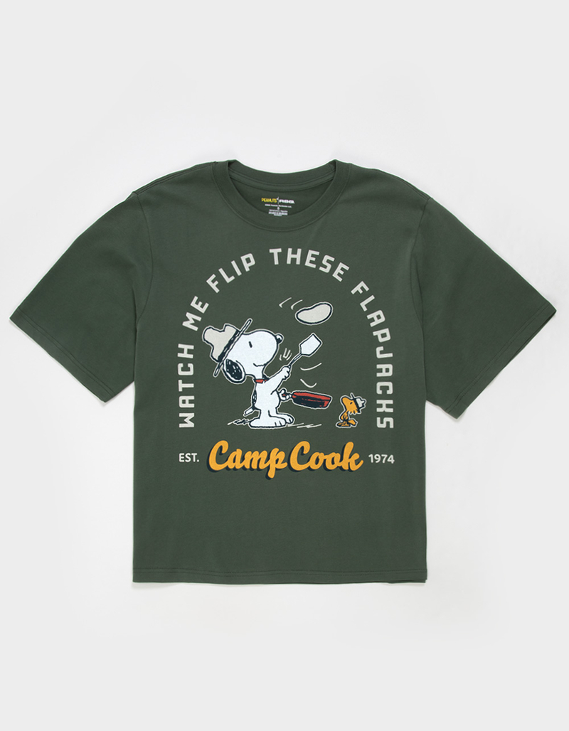 RSQ x Peanuts Camp Cook Mens Boxy Tee image number 0
