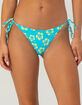 DAMSEL Hilo Texture Reversible Tie Side Cheeky Bikini Bottoms image number 2