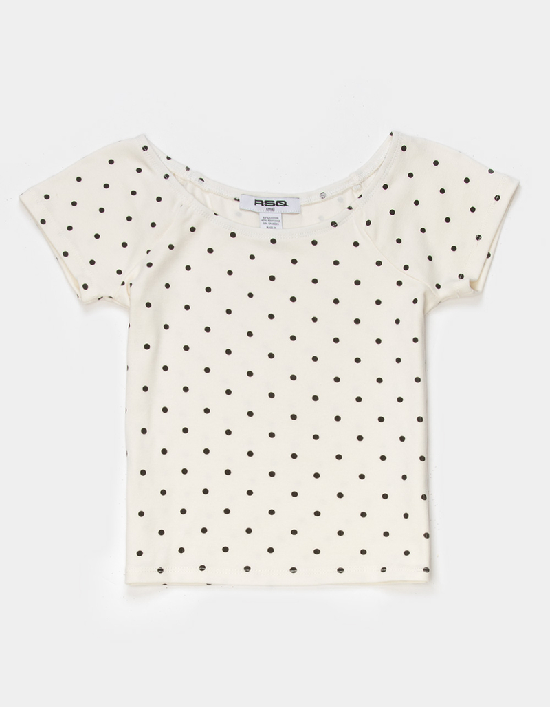 RSQ Girls Polka Dot Off The Shoulder Top image number 0