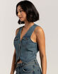 RSQ Womens Denim Vest image number 3