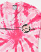 SANTA CRUZ Other Dot Mens Black Tie Dye T-Shirt image number 3