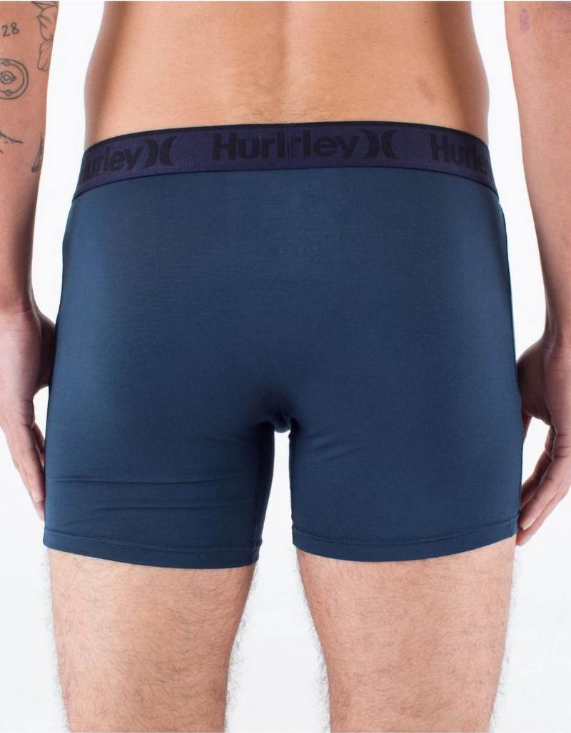 HURLEY Supersoft Mens Boxer Briefs 3 Pack image number 3