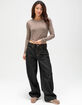 NIKE Sportswear Chill Knit Womens Long Sleeve Crop Tee image number 2