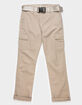 FIVESTAR GENERAL CO. Belted Crop Twill Girls Cargo Pants image number 1