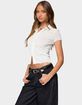 EDIKTED Geena Semi Sheer Button Up Shirt image number 2