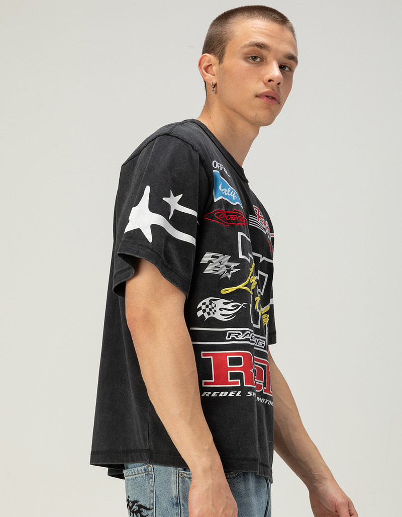 RSQ Mens Moto Boxy Tee image number 3